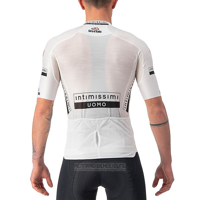 2022 Fahrradbekleidung Giro D'italia Wei Trikot Kurzarm und Tragerhose